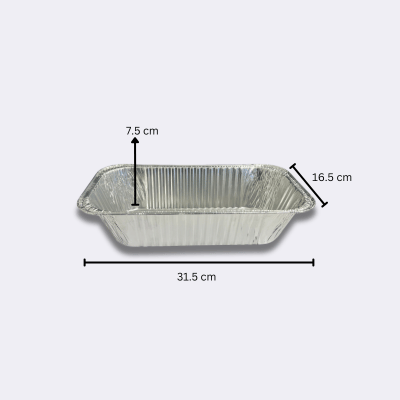 Aluminium Foil Roaster Small 31X16 with dimensions