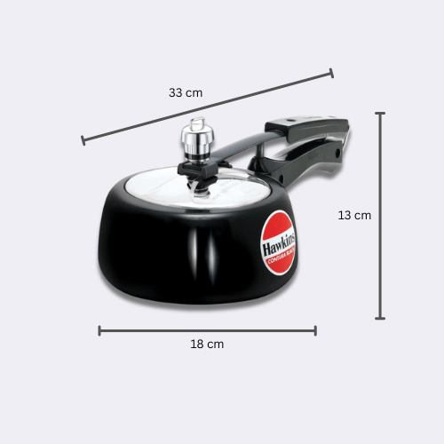Hawkins 1.5 Litre Aluminium Pressure Cooker Contura