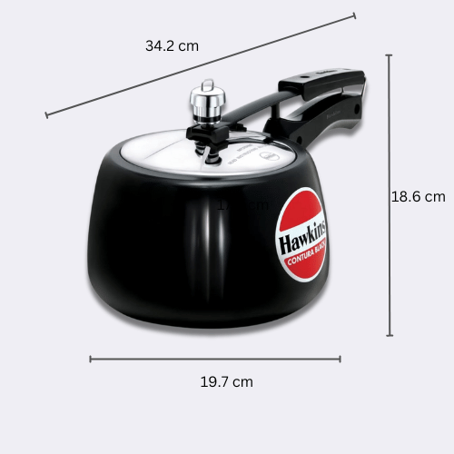 Hawkins 3 Litre Aluminium Pressure Contra Black