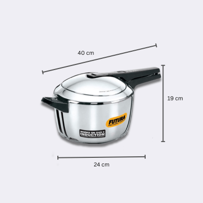 Hawkins 5.5 Litre Steel Induction Futura Pressure cooker