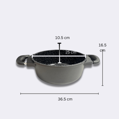 Mastercook Non Stick DieCast Aluminium Stock Pot 24cm