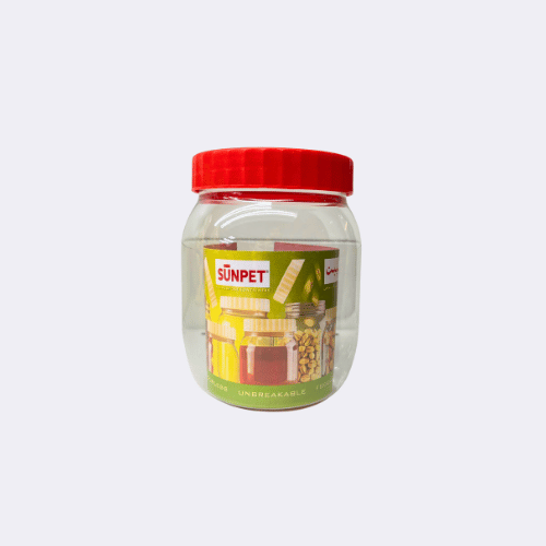 Sunpet 2 Plastic Round Jars 500ml