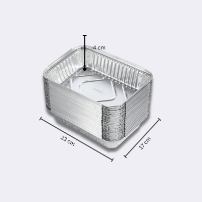 Superior foil Curl Container With Lids c