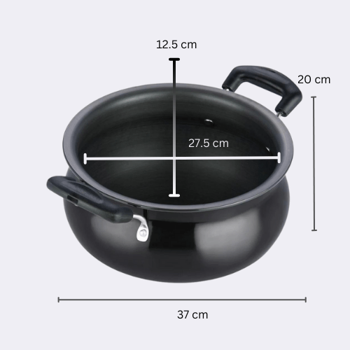 Vinod Hard Anodised Handi Large With Lid 6.5L