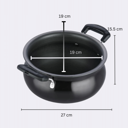 Vinod Hard Anodised Handi With Lid 2L