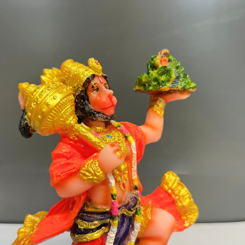 Hanuman Ji With Sanjeevani Parbat Statue