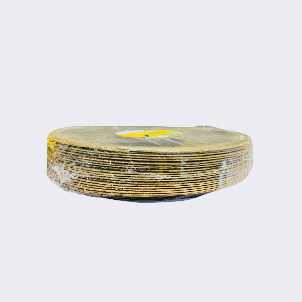 Pavitra Round 12 Leaf Plate with 4 compartments 20 pieces