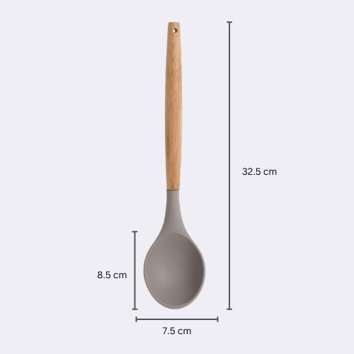 Sabichi Spoon, Silicone Wooden Handle 13