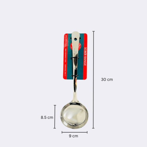 Stainless Steel Sober Serving Ladle 12