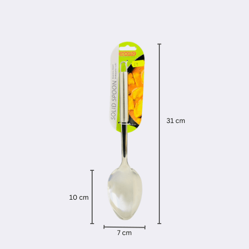 Stainless Steel Solid Serving Spoon 12.5