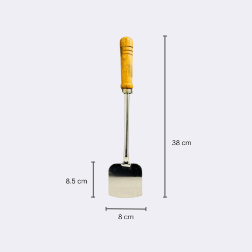 Stainless Steel Turner Palta With Wooden Handle 15