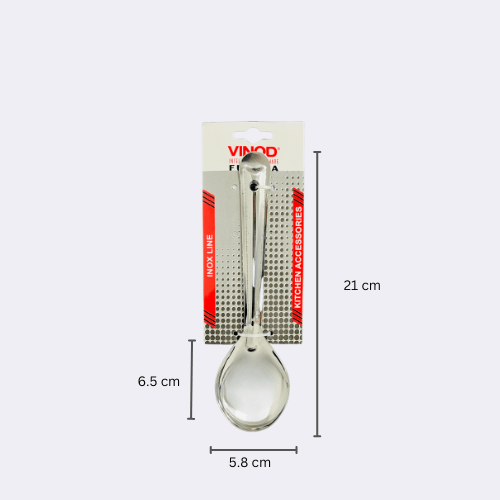 Stainless Steel basting Oval Serving Ladle Spoon 8.5 Pack Of 2