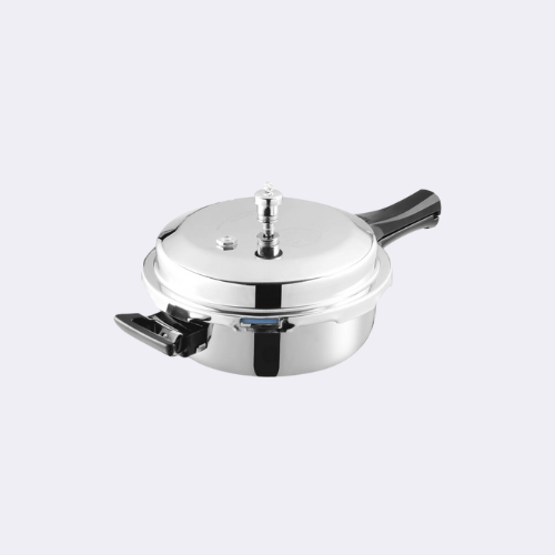 Vinod 3.5 L Platinum Pressure Cooker Triply Deep Pan Induction