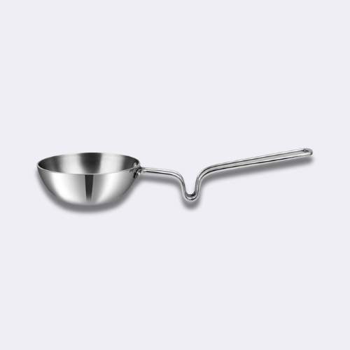Vego Platinum Triply Stainless Steel Tadka Pan (12 cm Diameter)