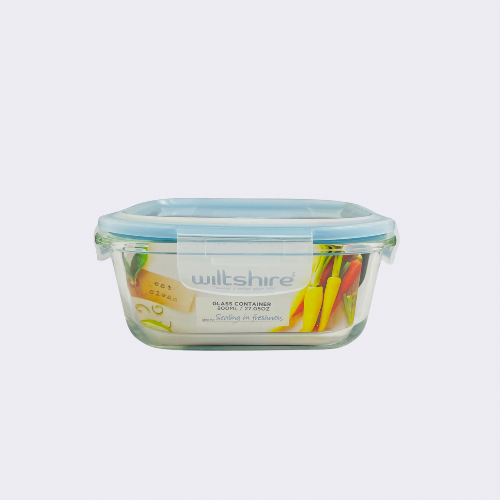 Wiltshire Square Glass Storage Container 800ml