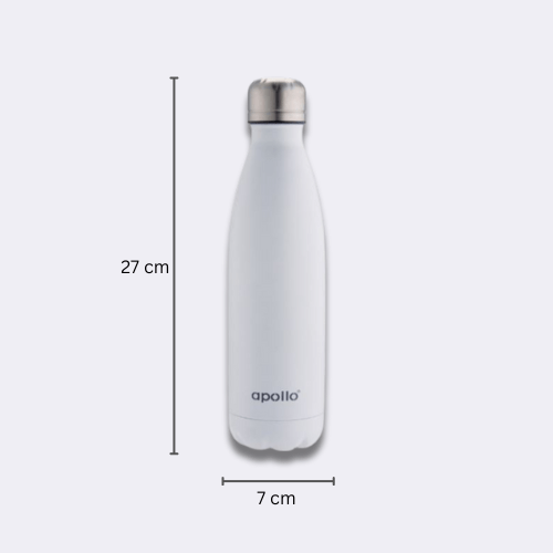 Apollo Stainless Steel FlaskBottle White 500 mL