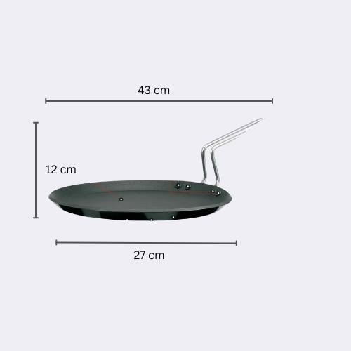 Futura Non Stick Flat Tava Griddle 26cm