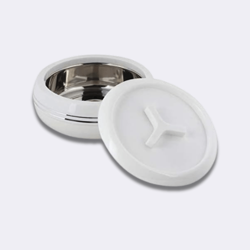 Jaypee Palazio Mega Food Warmer Serving Pot Insulated Casserole With Lid White 5500ml