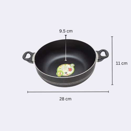 Klassic Round Wok Karahi Short Handle 28cm