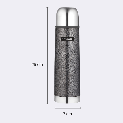 Thermos Hammertone Stainless Steel Flask 500ml Grey