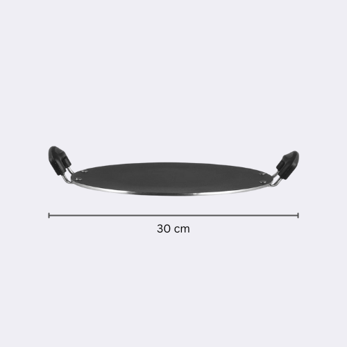 Vinod Zest Round Pathri Tawa, Non Stick, Blue and Black 32 cm