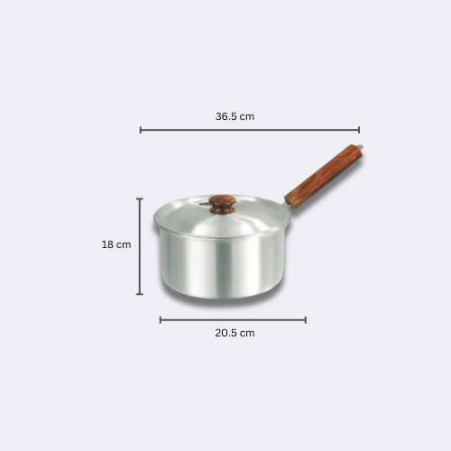 Aluminium Sauce Pan Set With Lids Kitchen Saucepan Pan-Pot 3.5 L