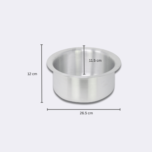 Cooking Pot Aluminium Stock Soup Stew Curry Pot Casserole Tope Patila With Lid 4L