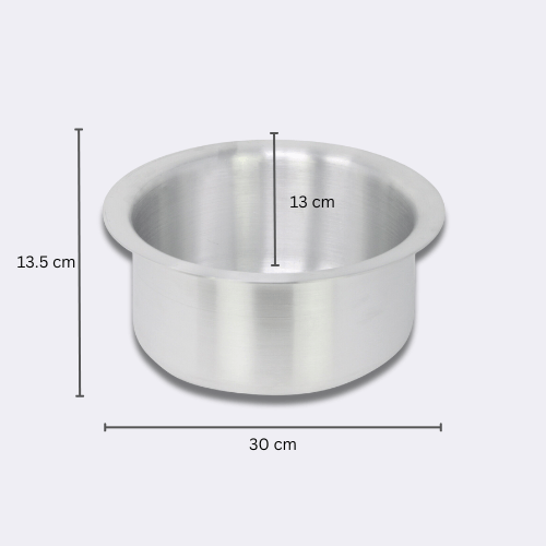 Cooking Pot Aluminium Stock Soup Stew Curry Pot Casserole Tope Patila With Lid 6.5L