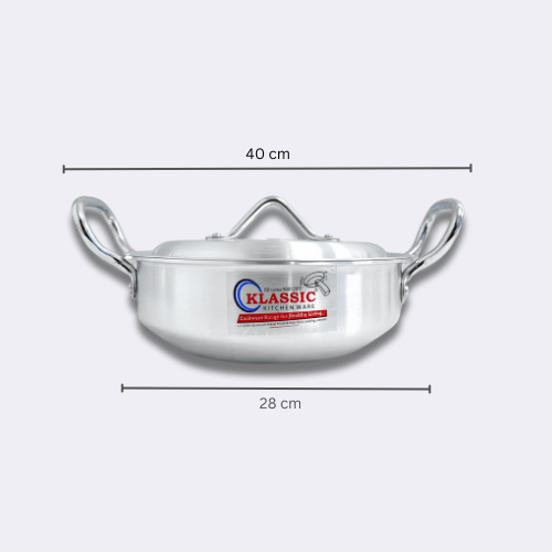 Kitchen King Cookware Aluminium Wok Capacity 24 cm