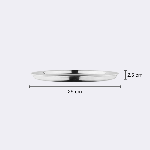 Stainless Steel Chaina Dinner Plate 29"