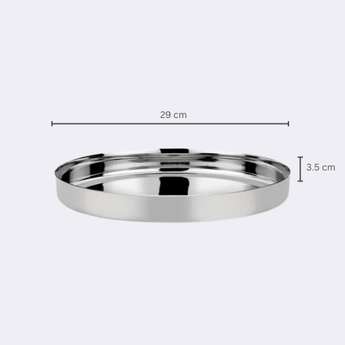 Stainless Steel Dinner Thali Plate 29 cm
