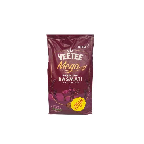 Veetta Rice Gram Vettee Mega Extra Long Basmati Rice 10kg - Desiee Styles